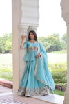 KA 5058 Gold Crush With Embroidery Work Lehenga With Blouse Dupatta Wholesalers In Delhi